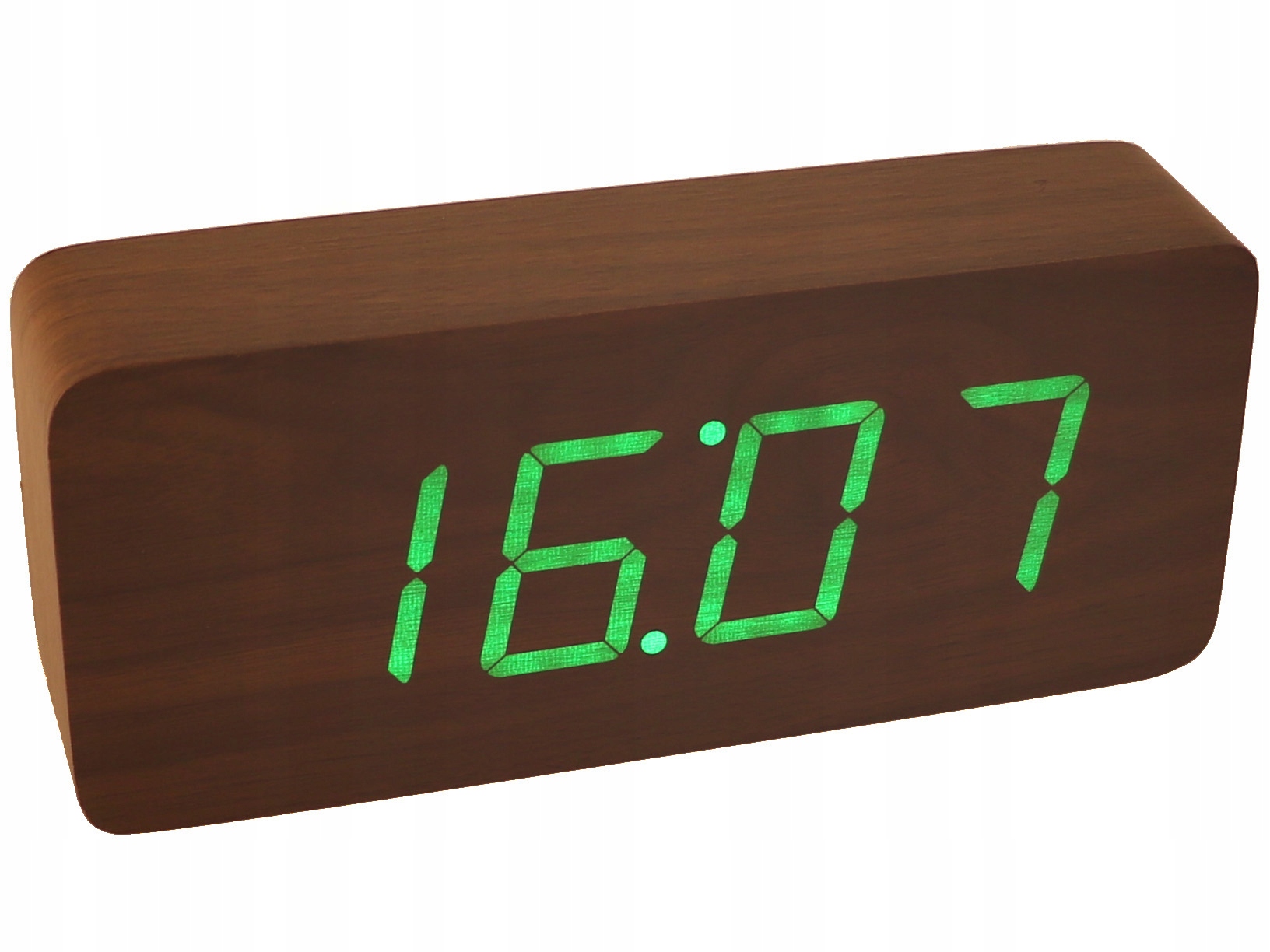 Hodiny - ALARM LED Wood Clock Drevený TEPLOMER 10818