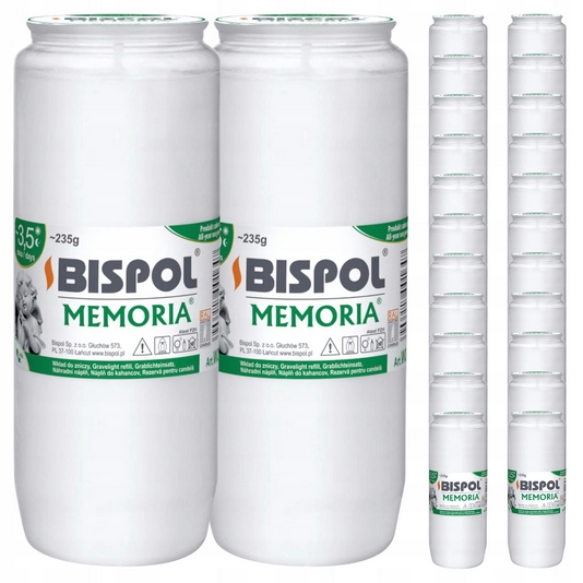 Balenie 24x Olejový vklad do lampášov Bispol W04, výdrž 3,5 dňa