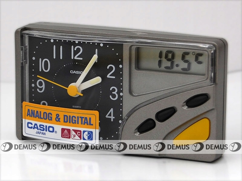 Hodiny - Budík Casio Analog-digitálny teplomer 11x6 cm