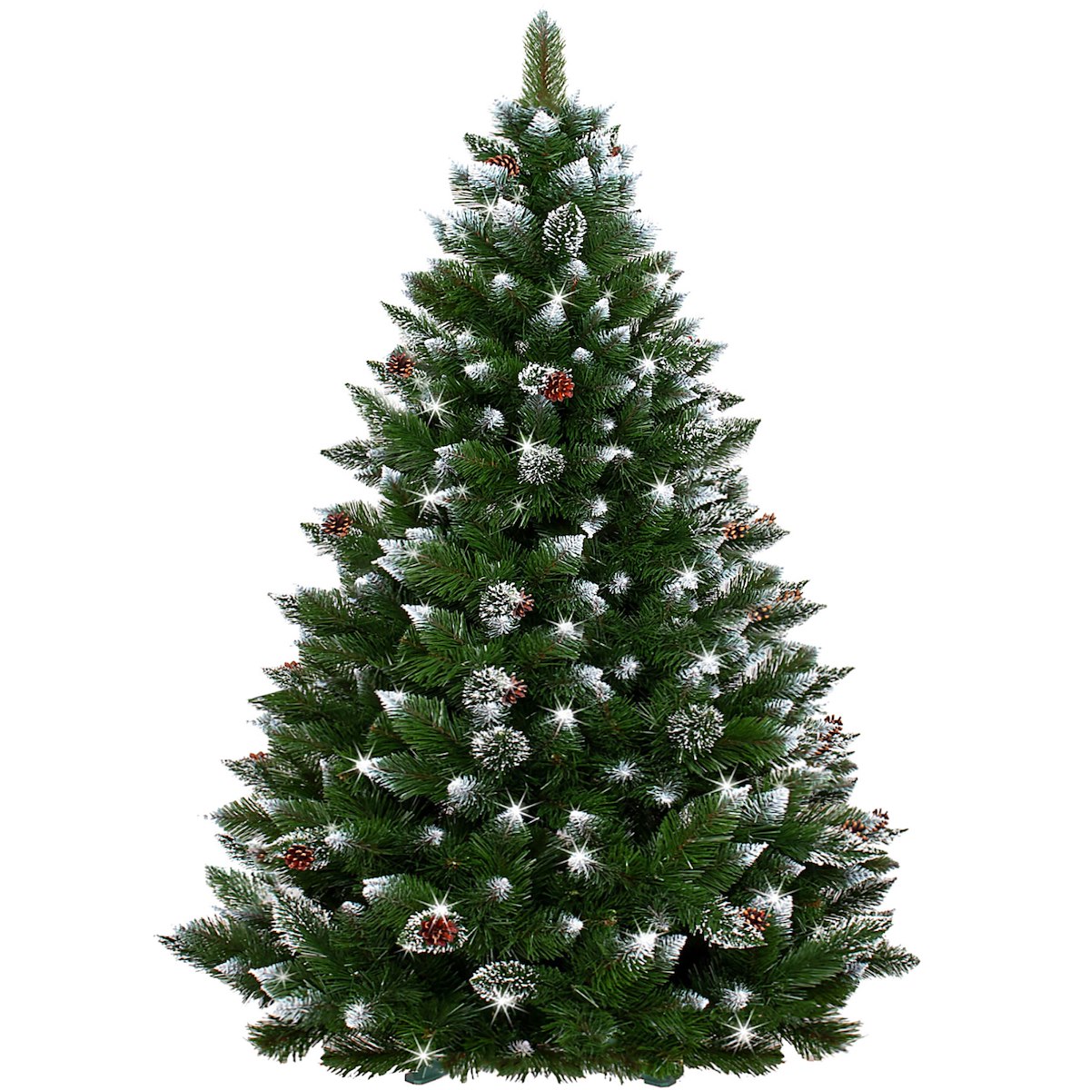 Vianočný stromček - Umelý vianočný stromček diamantová borovica 220 cm zasnežená