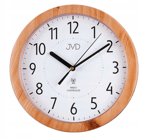 Hodiny - CLEAR nástenné hodiny JVD RH612.7 DCF77 25 cm