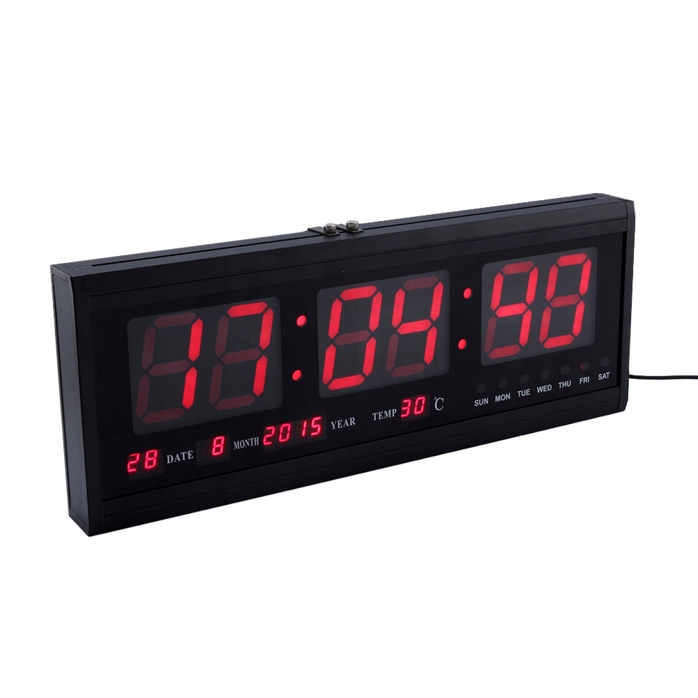 Hodiny - Digitálne nástenné hodiny Time Kalendár LED Teplota