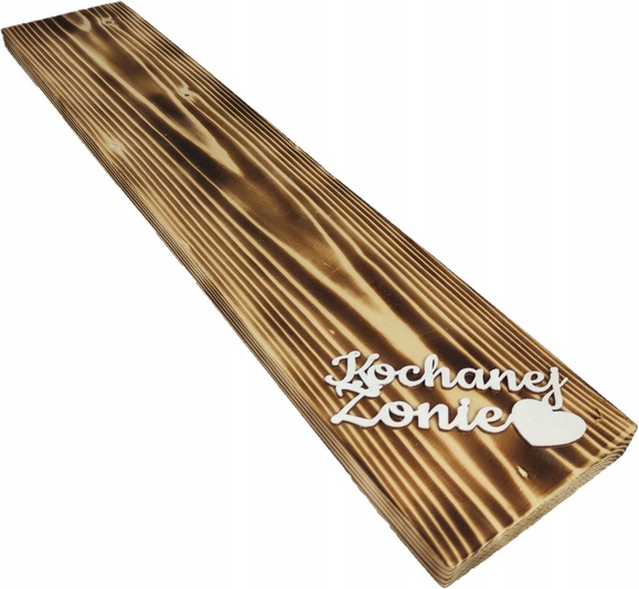 Drevená doska 60cm s voliteľným nápisom pre kvetinové aranžmány