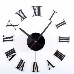 Hodiny - Big nástenné hodiny 3d DIY timelike 70-130cm zrkadlo