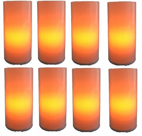 LED Vklad S Efektom Plameňa pre Vence a Lampáše - 8 ks v Balení + Batérie ZDARMA