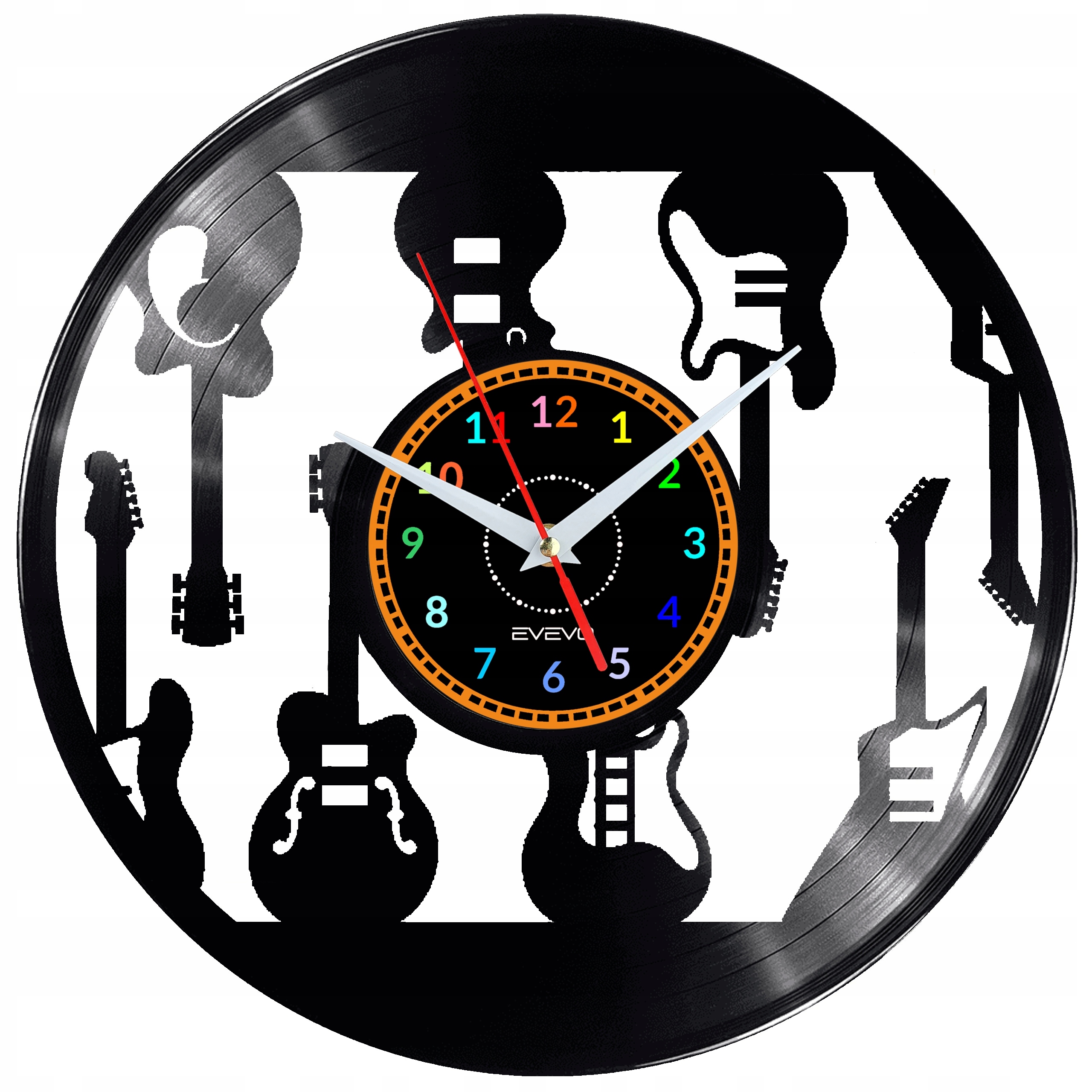 Hodiny - Elektrická gitara hodiny stenová doska