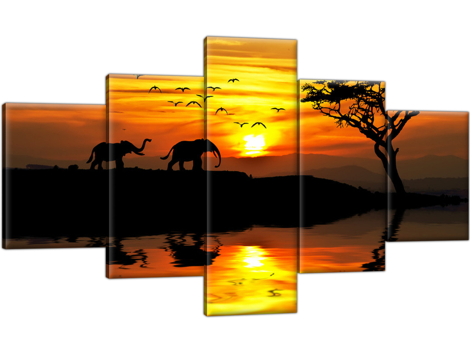 Tlačený obrázok 125x70cm Afrika na plátne plátno