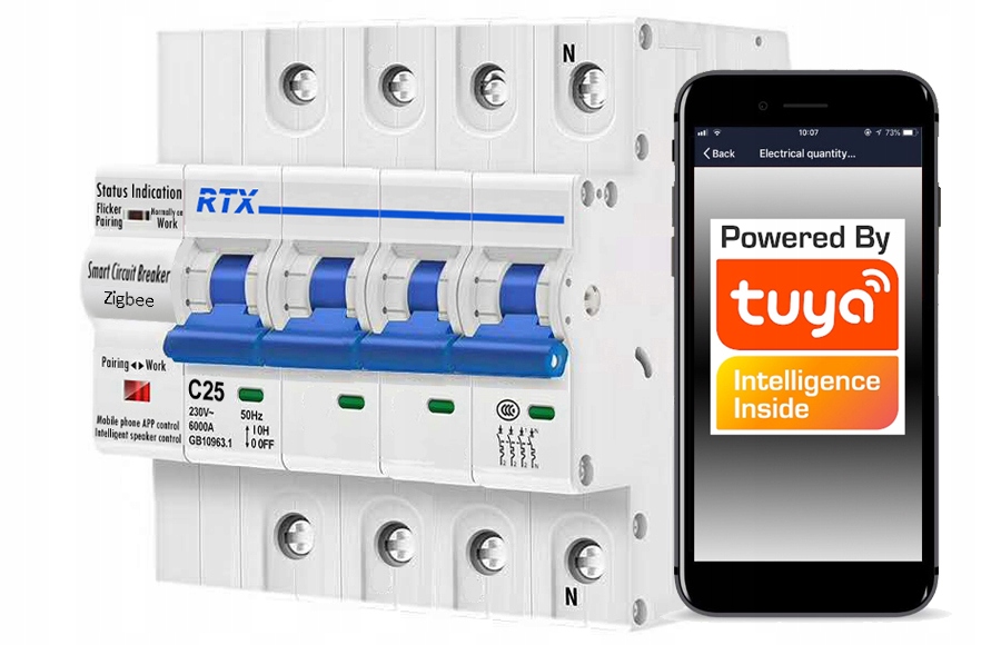 Smart home ovládač - Ovládač RTX Tuya ZigBee