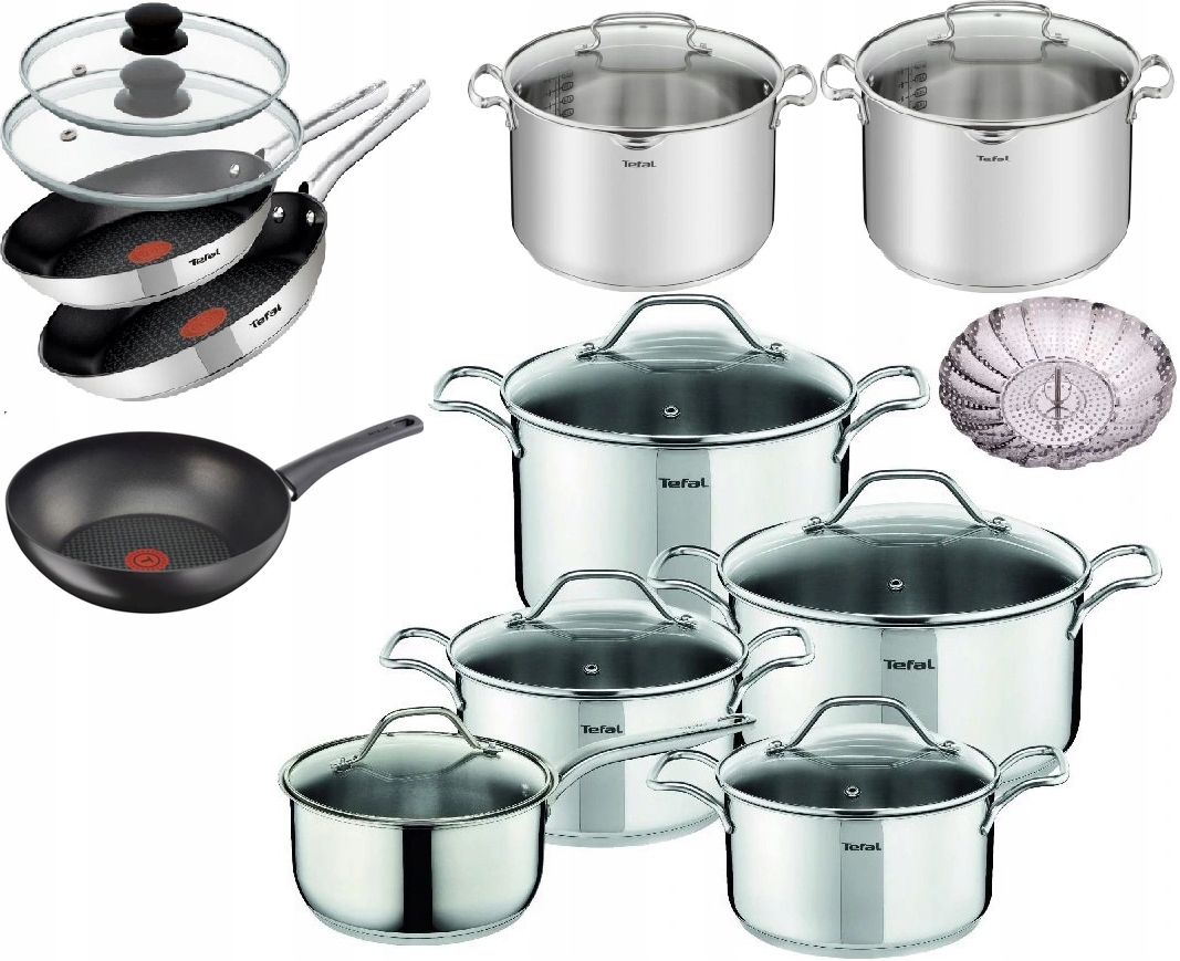 Sada hrncov - Hrnce Panvice Wok TEFAL Duetto MEGA SET induk