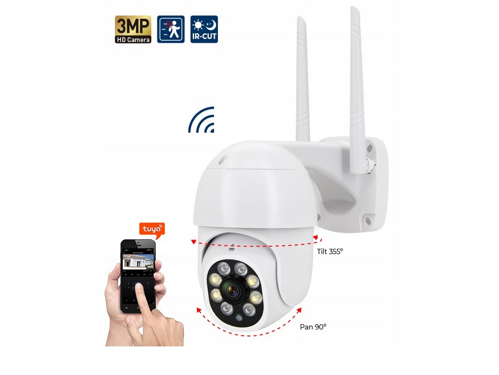 TUYA OUTDOOR IP WIFI FULL HD PTZ KAMERA