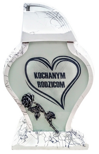 Elegantný znicz s vložkou, výška 34 cm