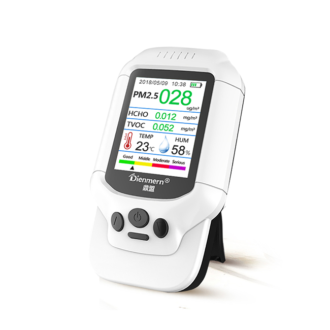 Smart home senzor - Dienmern DM502 smog, snímač teploty a vlhkosti, zvukový alarm, svetelný alarm, pre vonkajšie použitie, displej