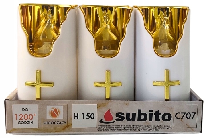 Dekoratívne náplne do svietnikov SUBITO s batériovým napájaním