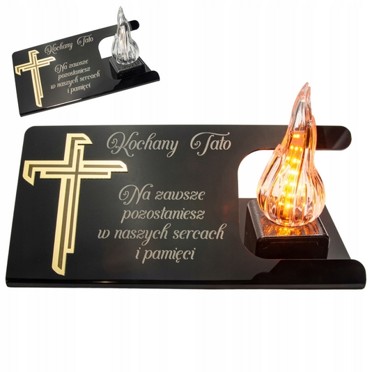 Večná LED lampička na hrob s možnosťou personalizácie