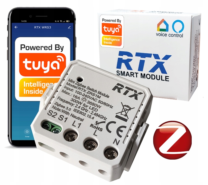 Smart home ovládač - Ovládač RTX TUYA ZigBee