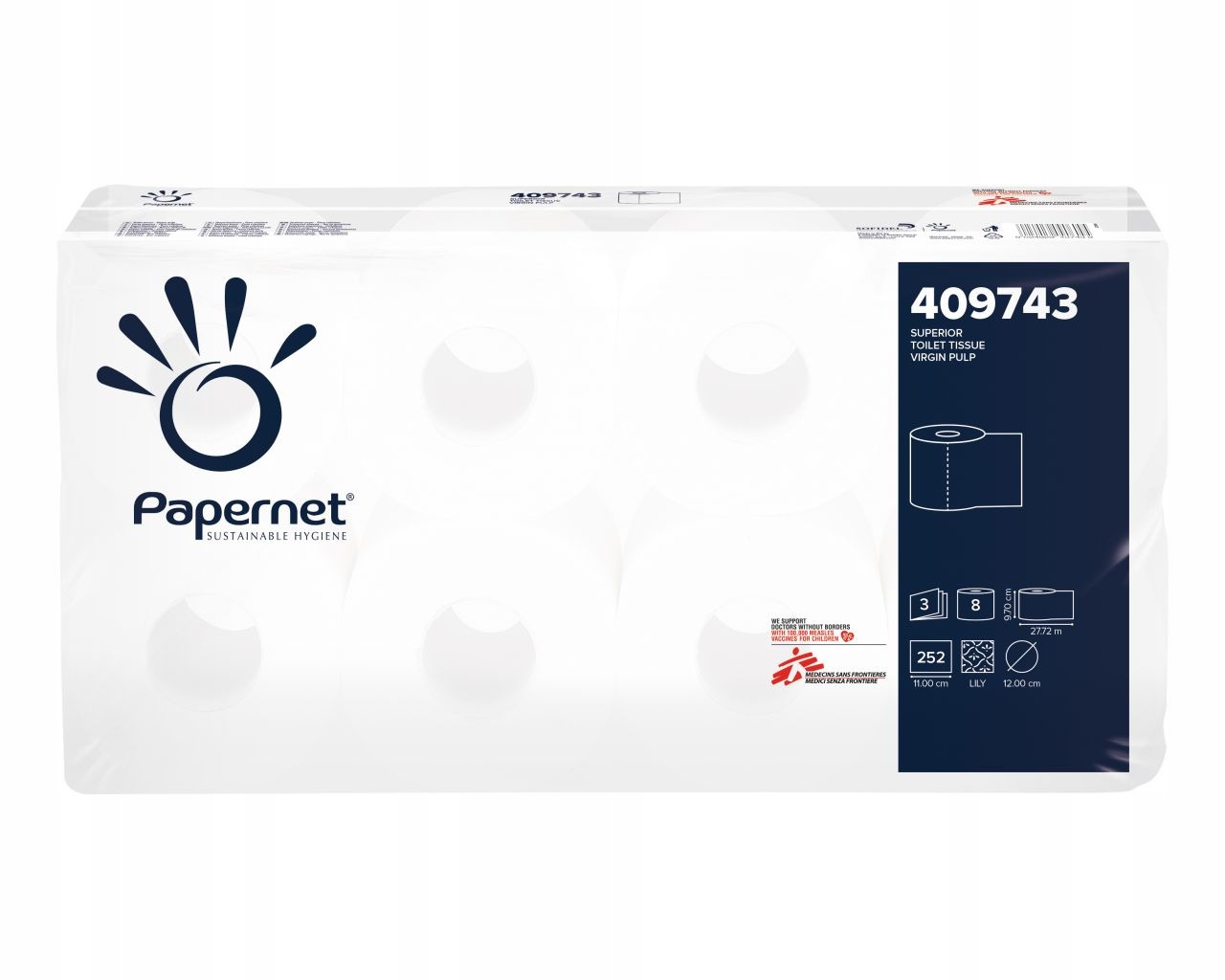 Toaletný papier - Papernet neparfumovaný toaletný papier 8 ks.