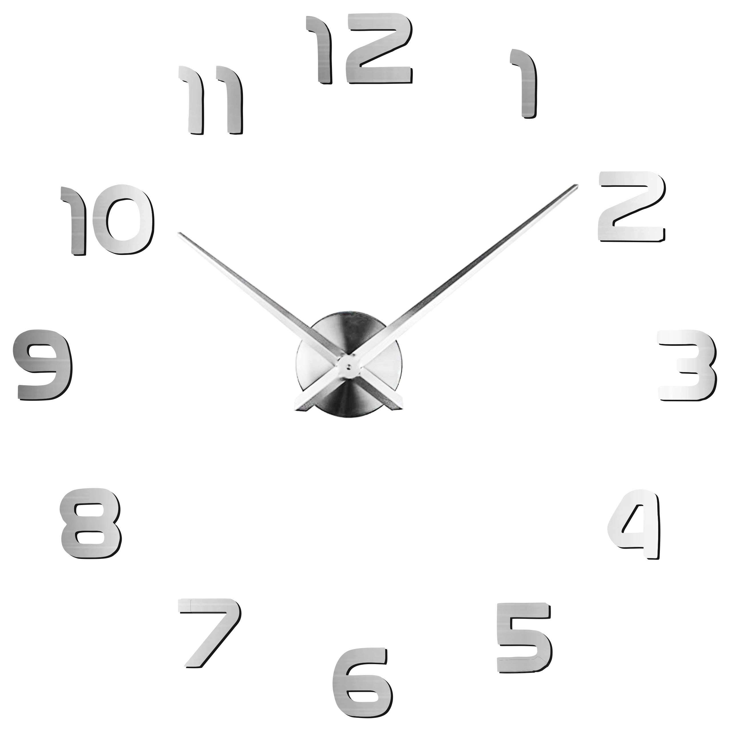 Hodiny - MODERN nástenné hodiny 3D DIY lepenie 70-130CM