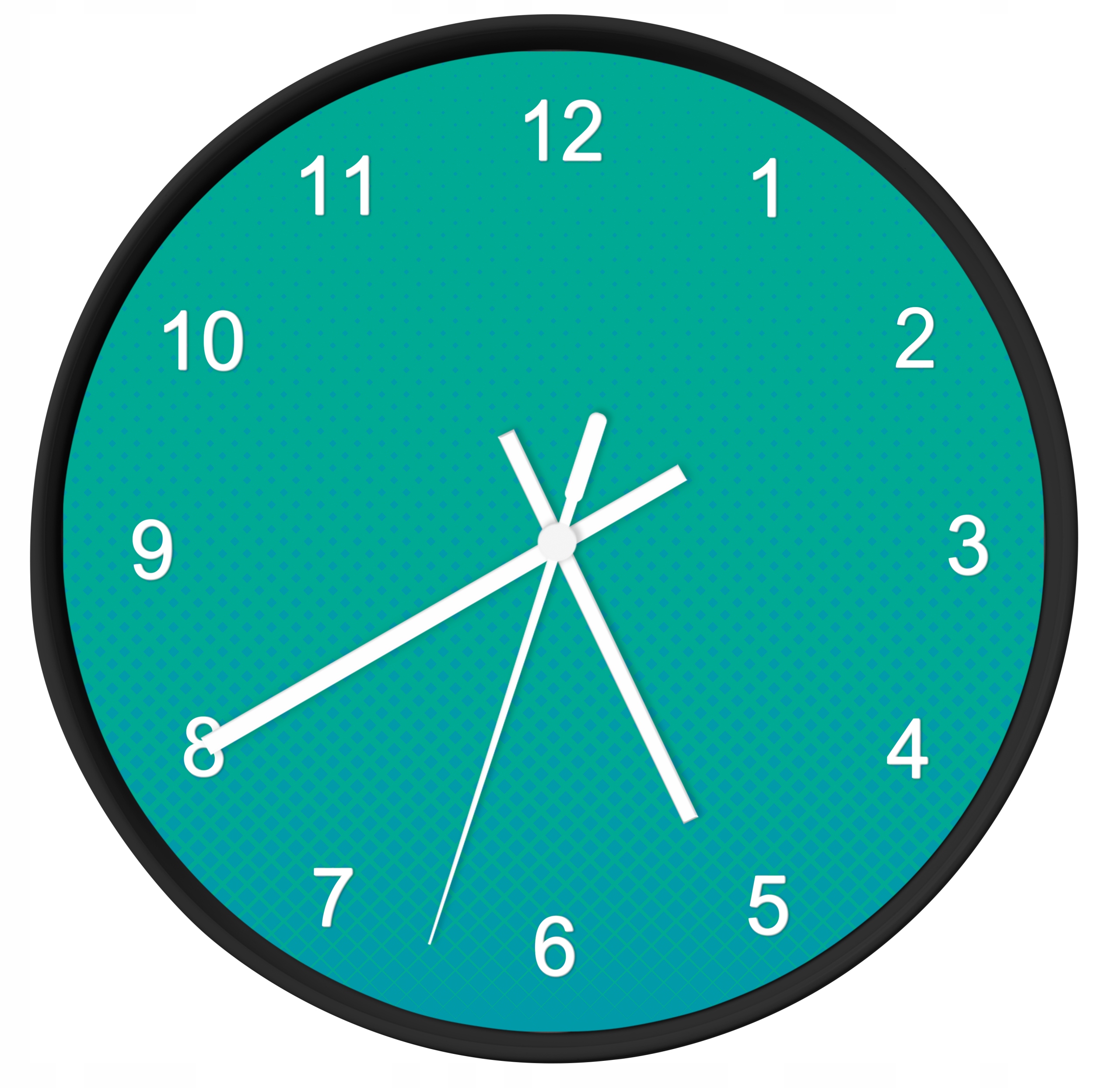 Hodiny - Moderné nástenné hodiny pokoj bodky Turquoise