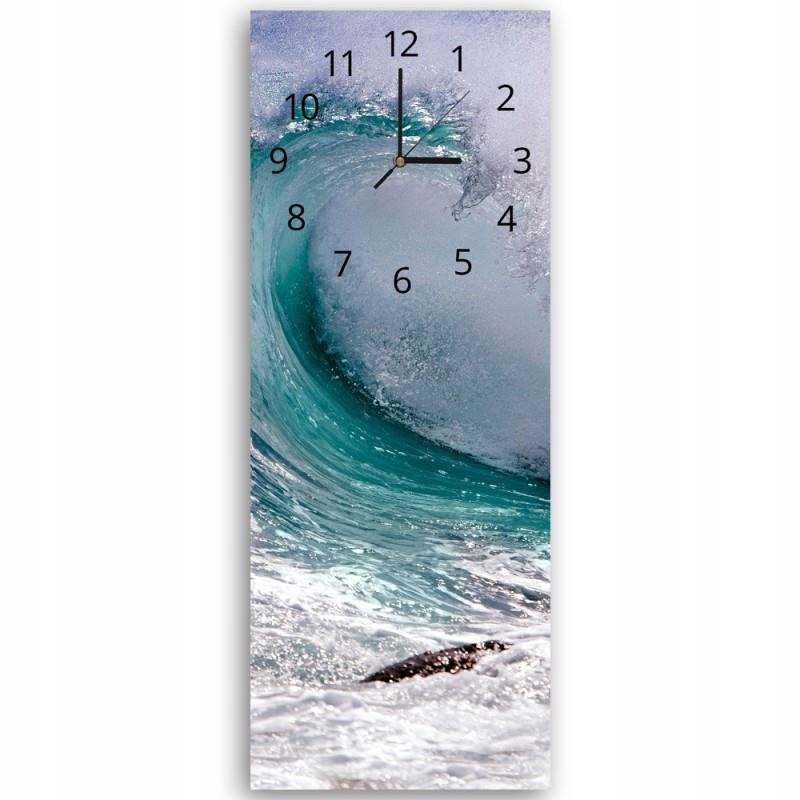 Hodiny - OBRÁZOK hodiny s oceán vody WAVE 40x118