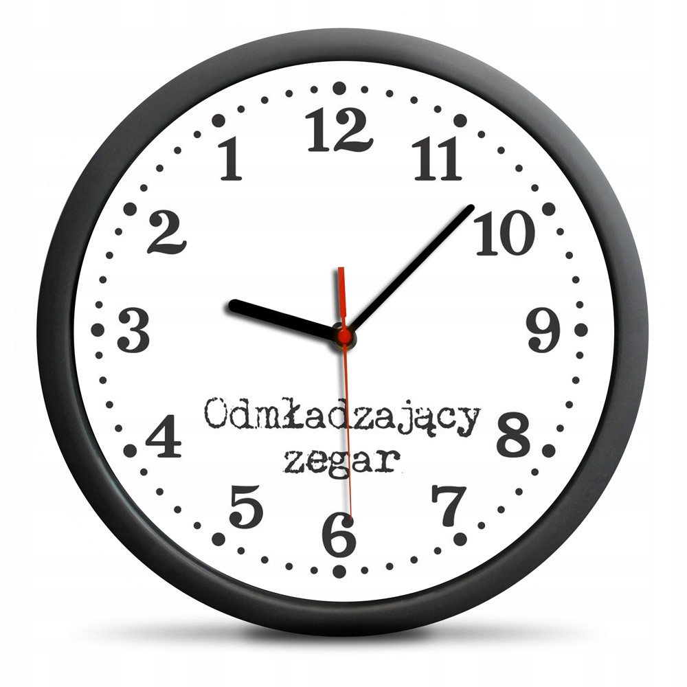 Hodiny - Omladzujúce. Nástenné hodiny. Spätný čas