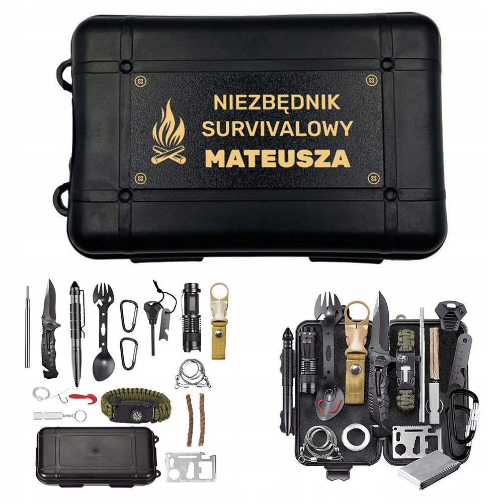 SURVIVAL ESSENTIAL SET darček pre manžela, otca 18-99 narodeniny