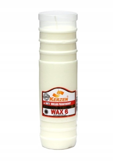 Parafínový vklad do lampy Kerzen WAX 6 - bezfarebný a bez vône