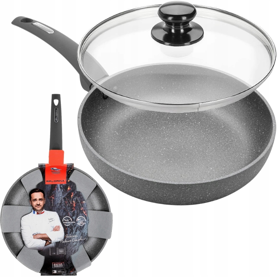 Panvica - FLORINA lávovými kameňmi Pather 30CM INDUCTION LID