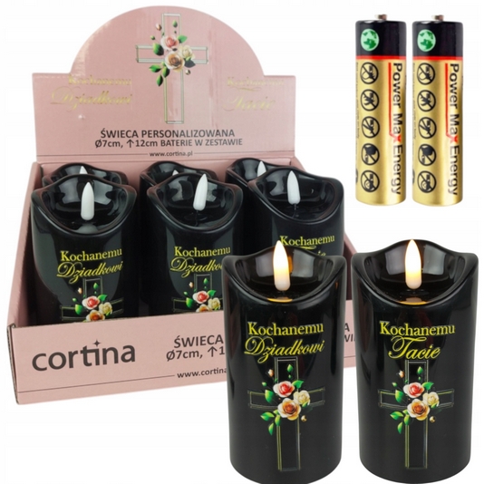 Decorative LED Candle Set for Beloved Mom and Grandma - 6 pcs
