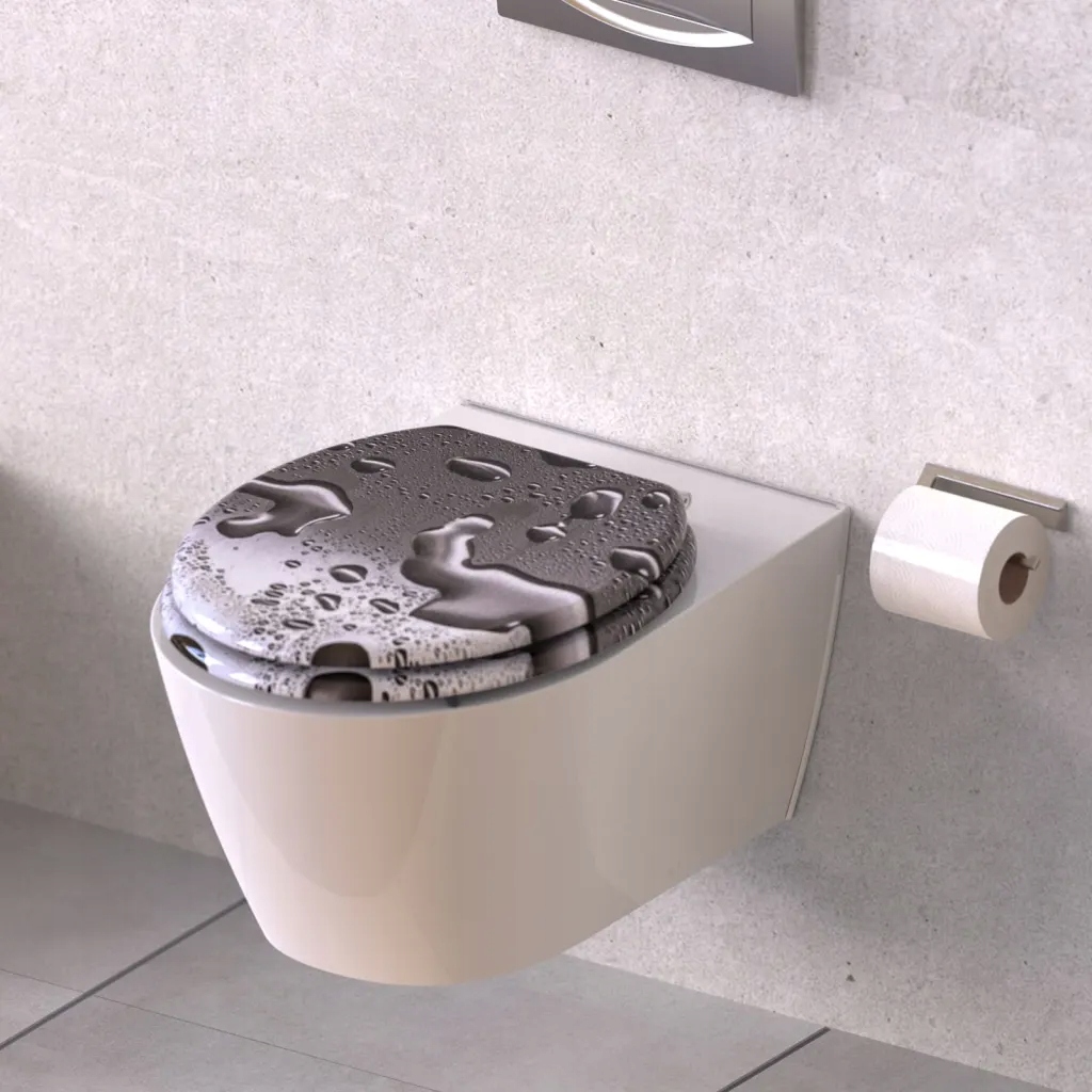 WC doska - Deska sedesowa Schütte drevené jadro wielokolorowy MDF