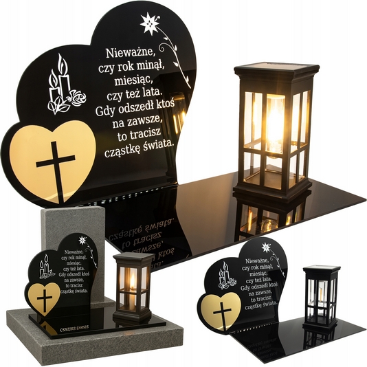 Večná Solárna LED Lampička na Hrob so Statuetkou - Elegancia a Ekológia