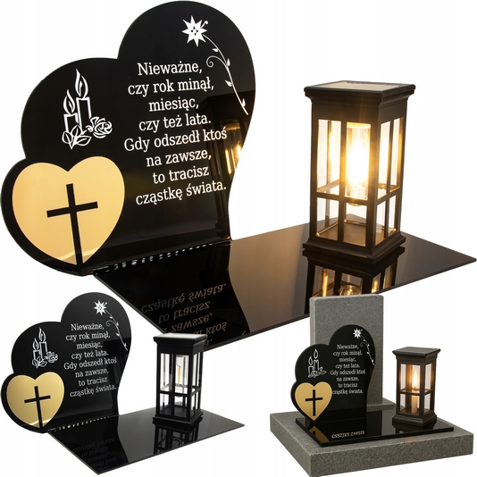 Solárny Cintorínsky Lampión LED Statuetka - Trvalé a Ekologické Riešenie