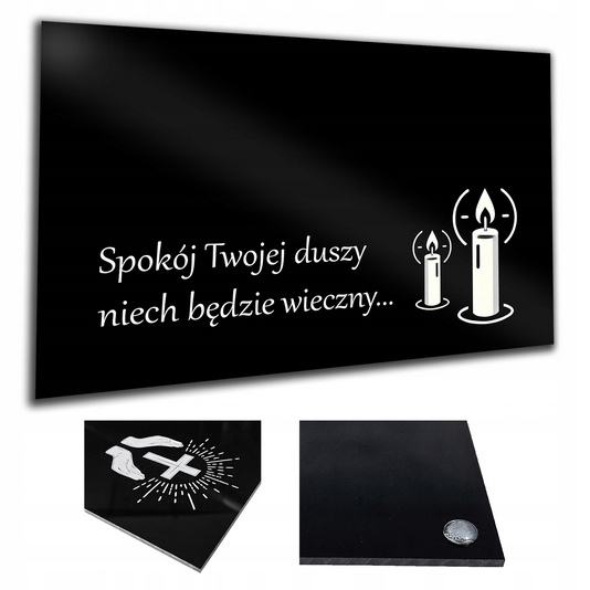 Podložka Pod Sviečky PLEXI s UV Tlačou 30x20cm - Výber Motívov