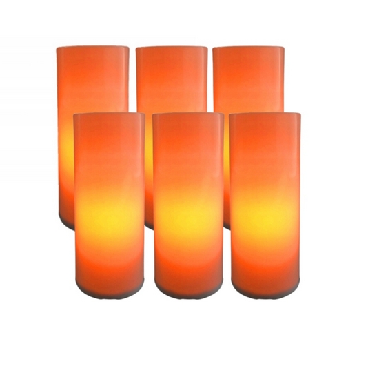 LED Vložka do Sviečky s Efektom Živého Plameňa, Sada 6 Kusov