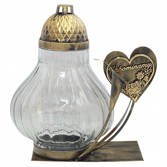 Pamätná Sklenená Lampka "Spomíname Zlatý" LM31