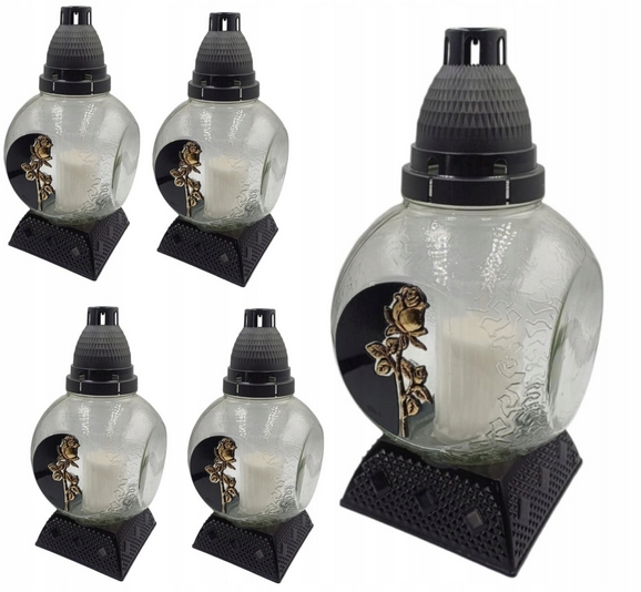 Parafínová Lampa Zn-11 KULA Čierna, Výška 25cm, Doba horenia 32h