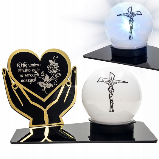Večná solárna lampička na hrob s možnosťou personalizácie