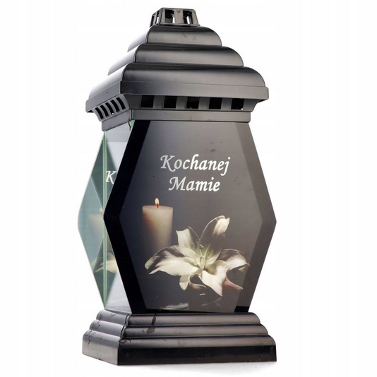 Znicz Elipsa Mała Lilia „Kochanej Mamie” - Elegancký Pamätník