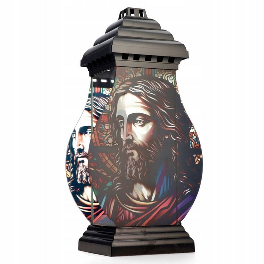 Pamätná lampa Napoleon Antracyt s jezisovým motívom