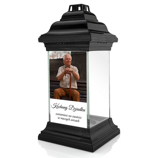 Personalizovaný náhrobný lampion s fotografiou