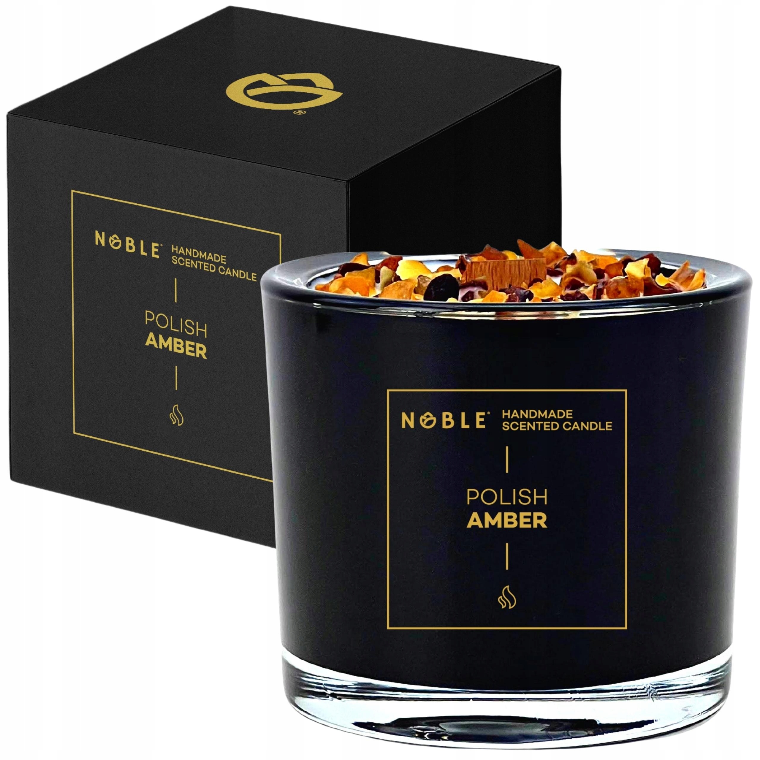 Voňavá sójová sviečka Polish Amber Noble 1 ks.