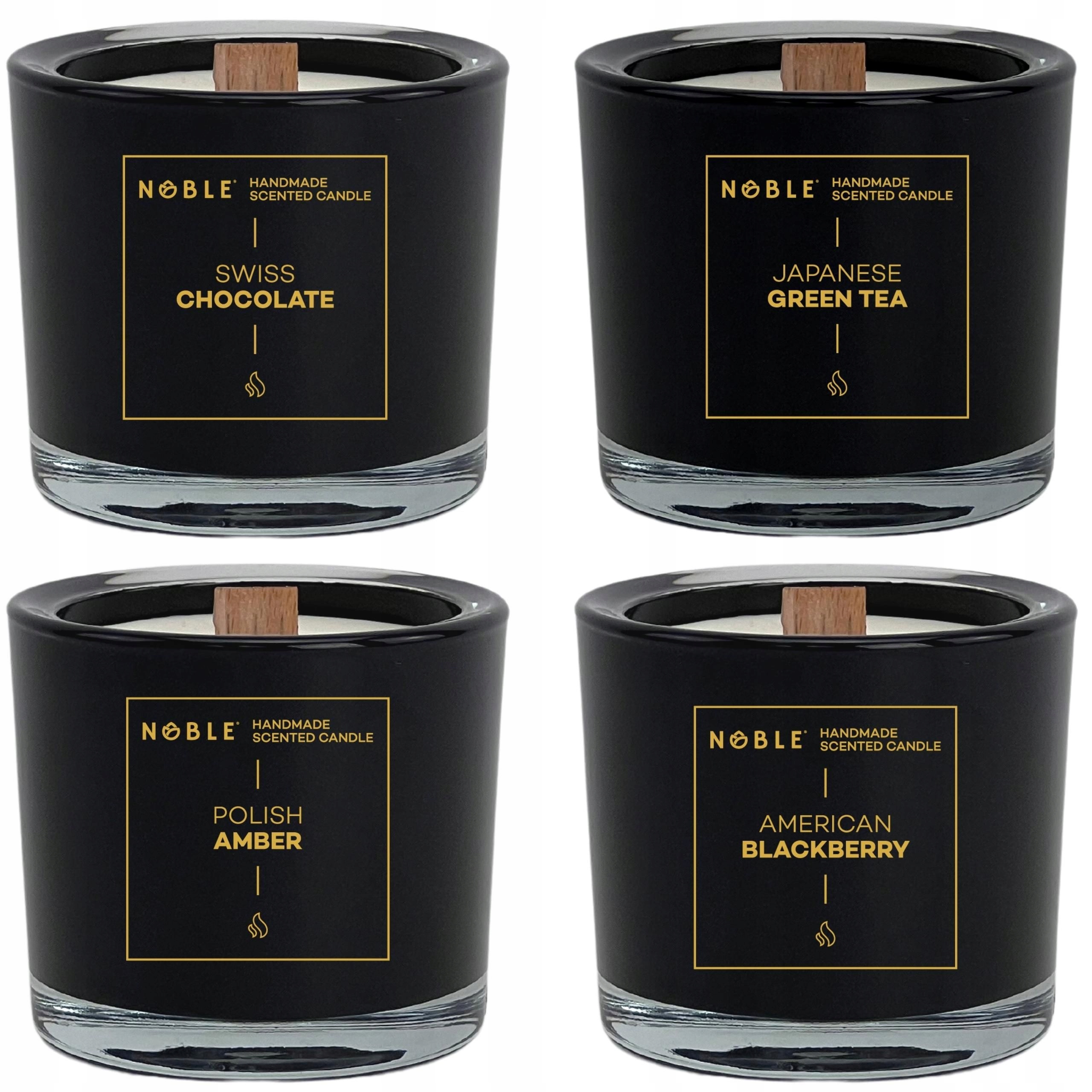 Stiptová sviečka sójová sviečka Noble 4x220ml Noble 4 ks.