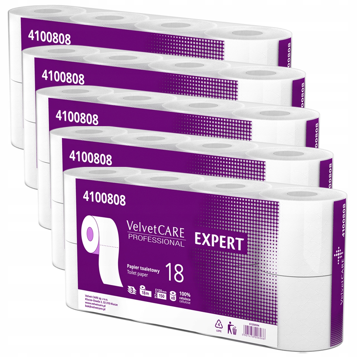 Toaletný papier - VelvetCARE toaletný papier neparfumovaný 40 ks.