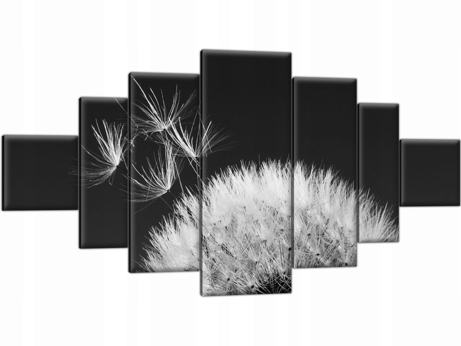 Triptych Dogwiec Flowers Black White 200x100