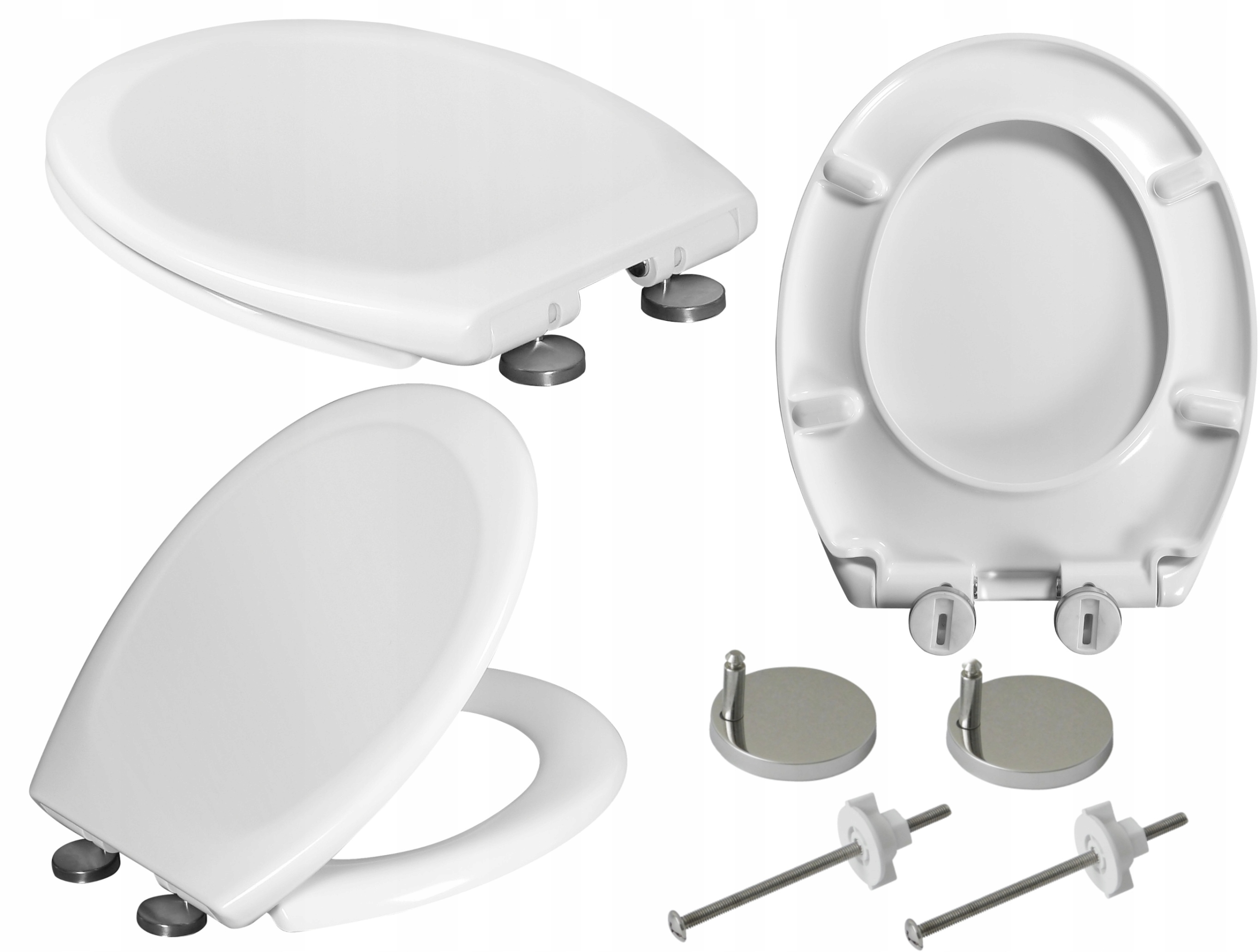 WC doska - WC sedadlo Estiva, biely polypropylén