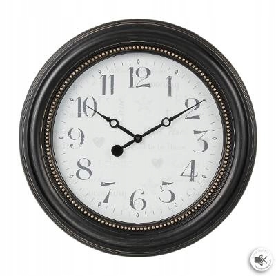 Hodiny - Hodiny 50 cm čierna pokoj loft