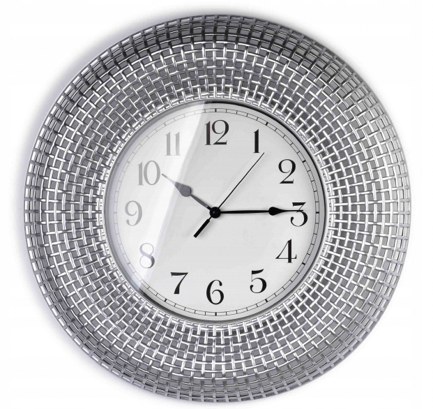 Hodiny - Veľké sklenené nástenné hodiny 58 cm sledovať 7906