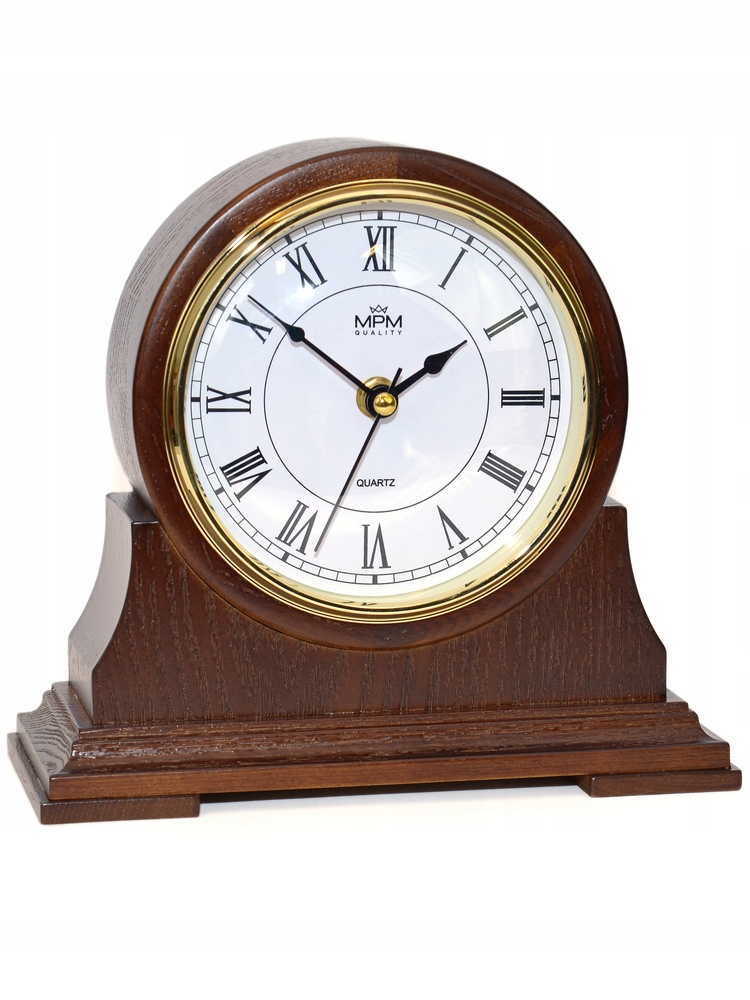 Hodiny - Ohnisko hodiny Quartz MPM Walnut 21x23 cm