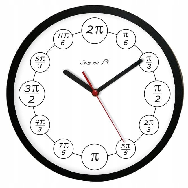 Hodiny - Hodiny matematický PI black / stepper
