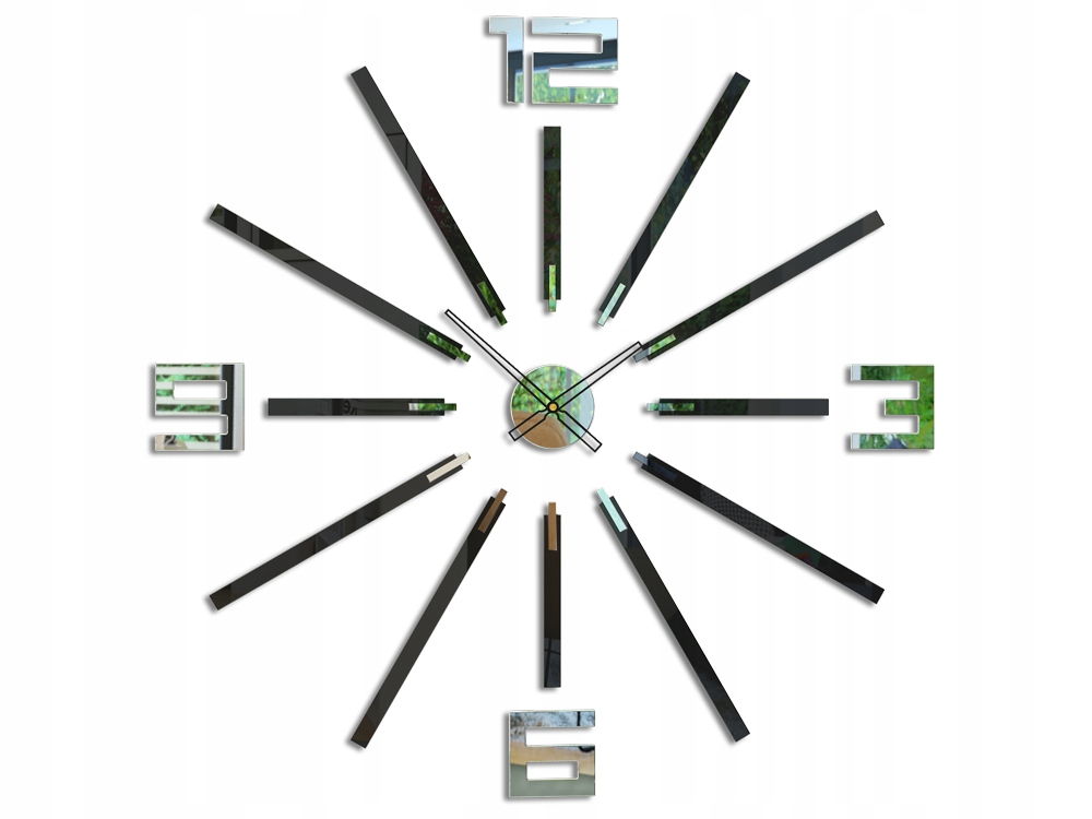 Hodiny - Nástenné hodiny CLOCK zrkadlo BIG - 115 cm