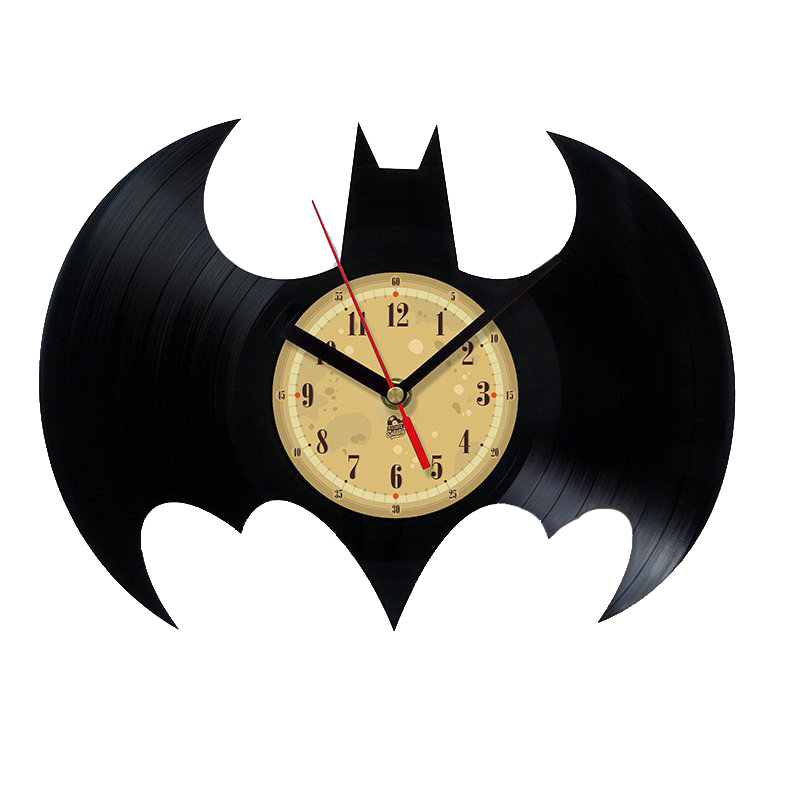 Hodiny - Batman nástenné hodiny vyrobené z vinylu